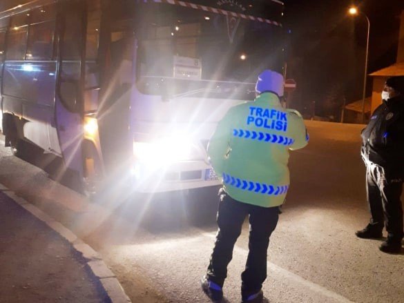 Emet Emniyet Müdürlüğü’nden yolcu otobüslerine sıkı denetim