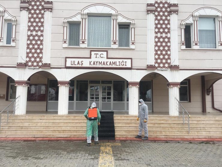 Ulaş'ta koronavirüs önlemleri