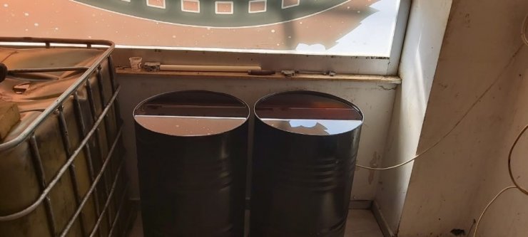 9 bin 200 litre kaçak akaryakıt ele geçirildi