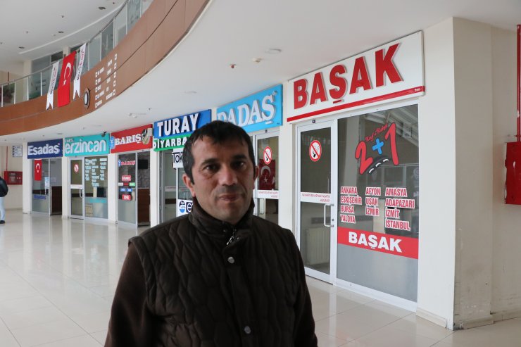 Erzincan'da otogar, havalimanı ve garda koronavirüs sakinliği