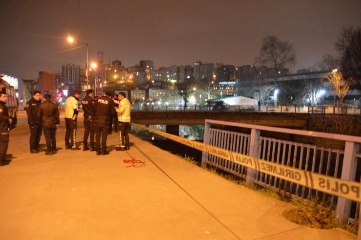 Polis kovalamacasının sonu su kanalında sona erdi