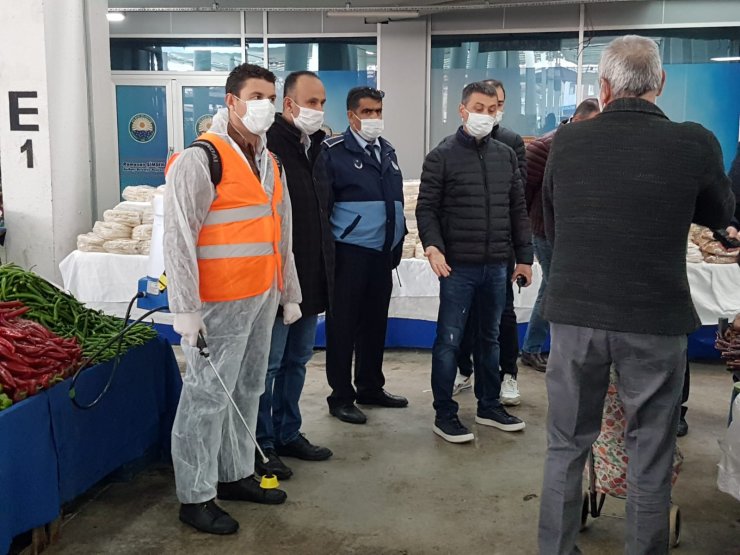 Belediye Başkanı Şimşek koronavirüs denetimleri yaptı