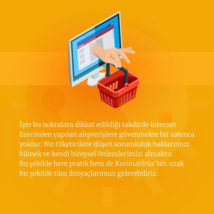 Korona virüsü tedbirleri çerçevesinde e-alışveriş tavsiyeleri