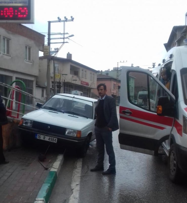 Engelli adam el frenini indirdi aile ölümden döndü