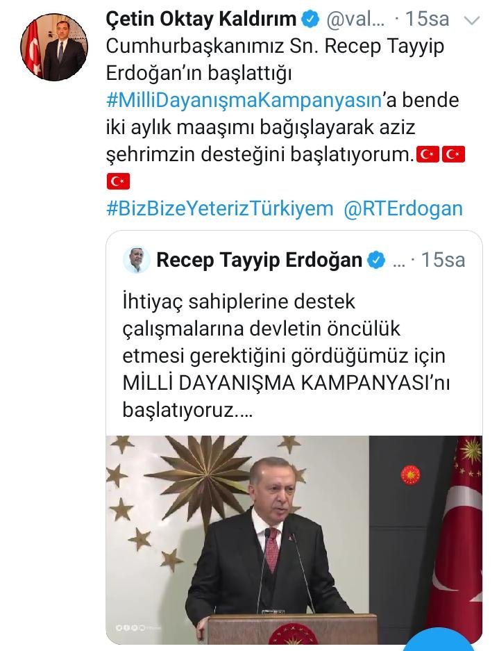 Doğu ve Güneydoğu Anadolu'dan "Milli Dayanışma Kampanyası"na destek