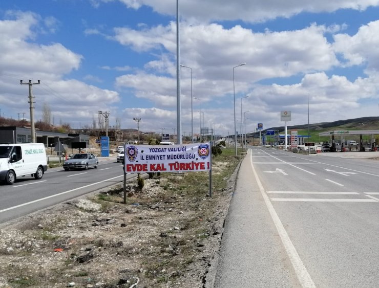 Trafik ekiplerinden “Evde kal” çağrısı