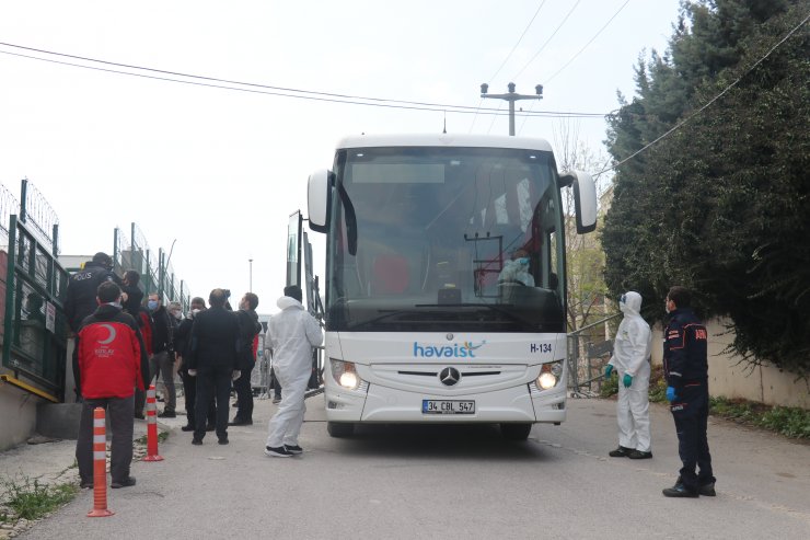 Yurt dışından getirilen 206 kişi Bursa'da yurtlara yerleştirildi