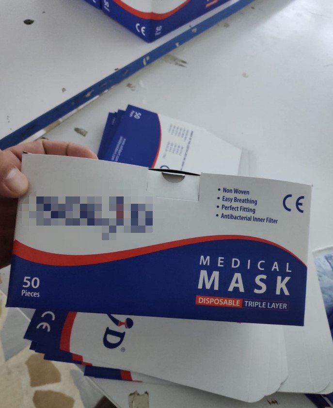 Sultanbeyli'de 22 bin kaçak maske ele geçirildi