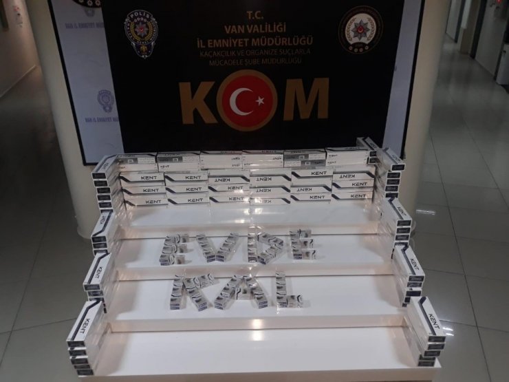 Van’da 53 bin 912 paket kaçak sigara ele geçirildi