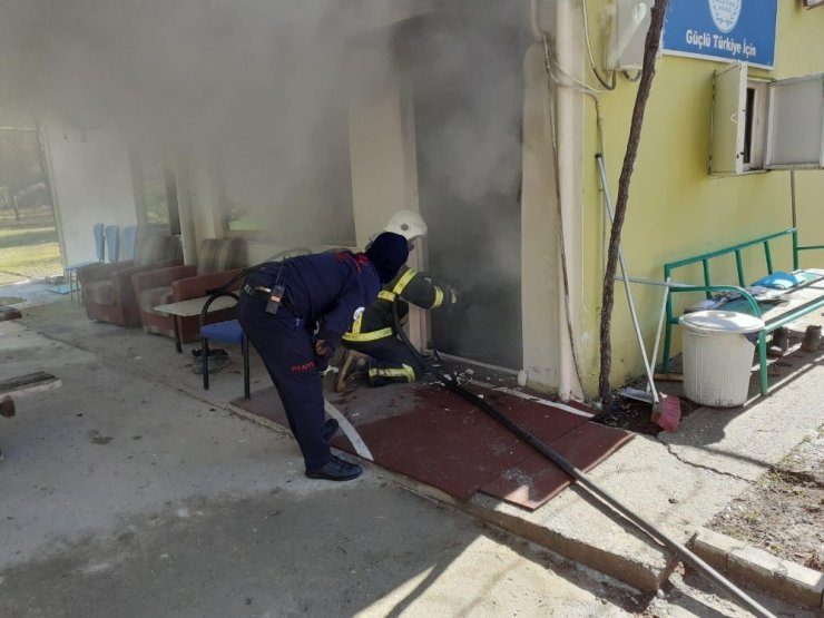Atış poligonunda yangın