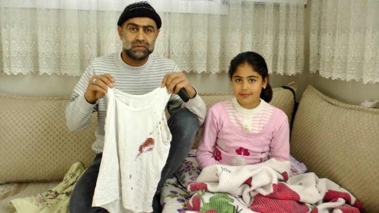 Küçük kız maganda kurşunuyla yaralandı