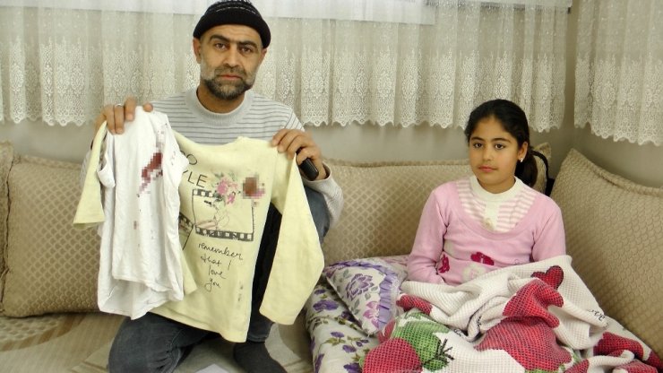 Küçük kız maganda kurşunuyla yaralandı
