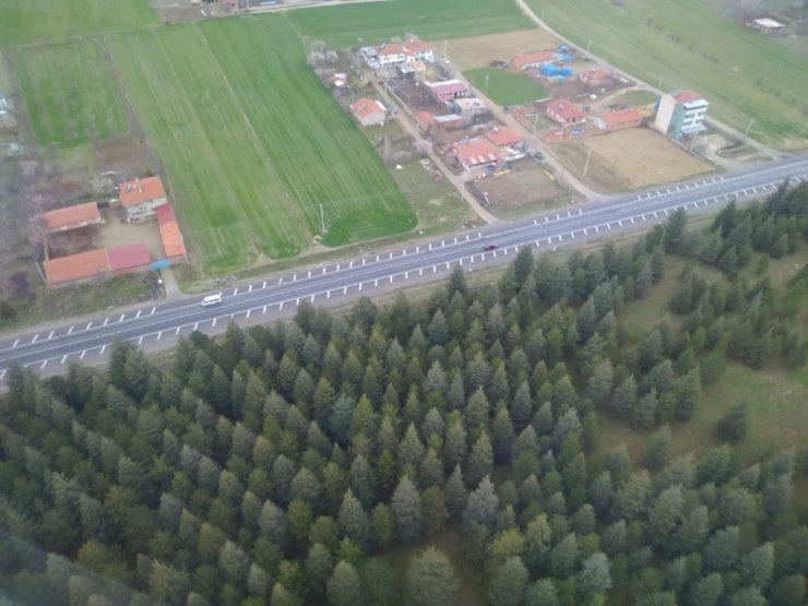 Afyonkarahisar’da helikopter destekli Korona virüs denetimi