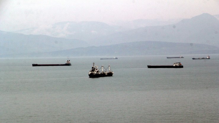 Fırtınadan kaçan yük gemileri Sinop Limanı'na demirledi