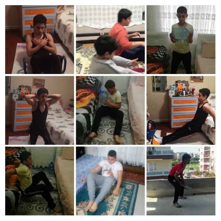 Yunusemreli güreşçiler antrenmanlarını aksatmıyor