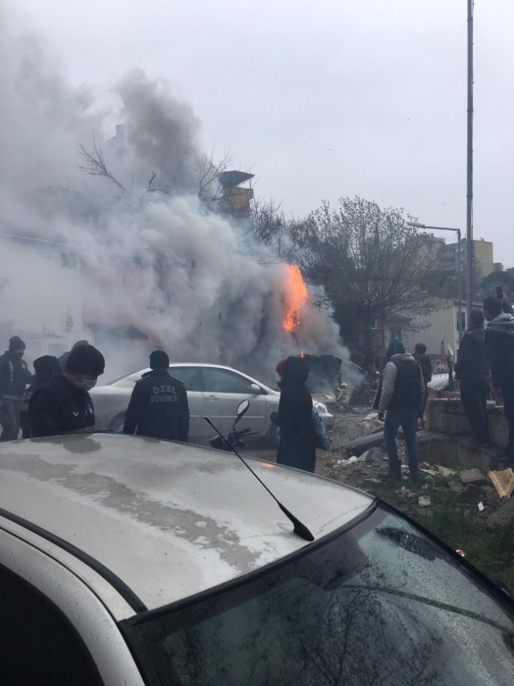 Erdek´te korkutan yangın