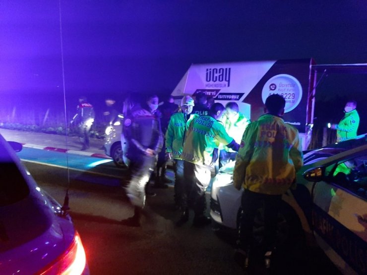 Kaza yapan sürücü, kovalamaca sonucu yakalandı