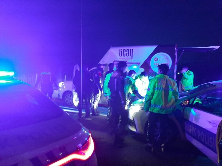Kaza yapan sürücü, kovalamaca sonucu yakalandı