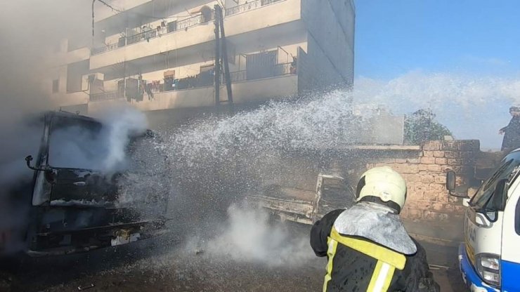 Afrin’de yakıt tankeri patladı