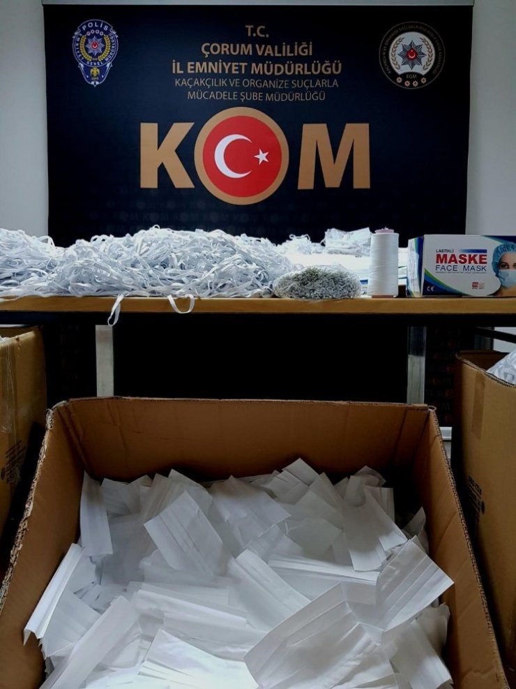 Maske fırsatçılarına polis baskını
