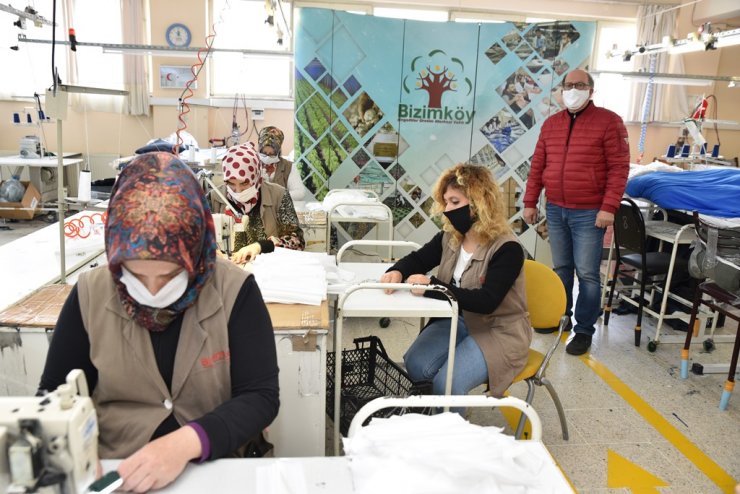 Kocaeli'de engellilerden maske üretimine destek