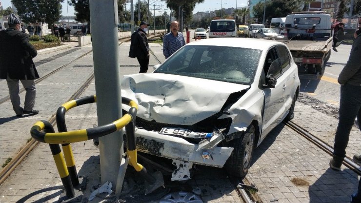 Samsun’da iki otomobil çarpıştı: 1 yaralı