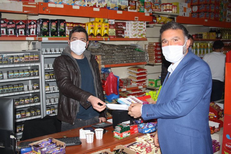 Derbent'te vatandaşlara maske desteği