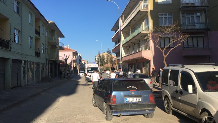 Konya'da motosiklet ile otomobil çarpıştı
