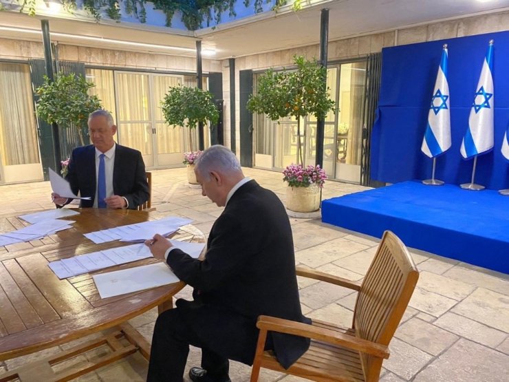 İsrail’de kavga bitti! 'Acil birlik hükümeti' kuruluyor