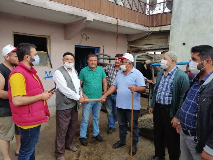 Amasya'da kurban pazarlığında temas meselesine değnekli çözüm