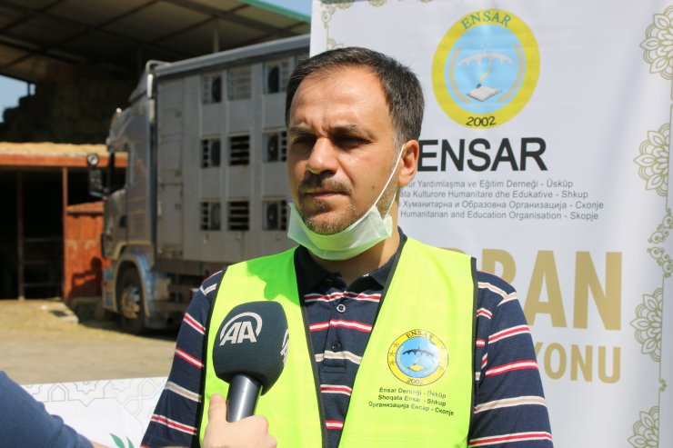 Türk vakıfları Üsküp'te kurban kesiyor