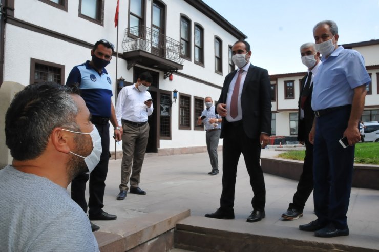 Akşehir'de koronavirüs denetimi