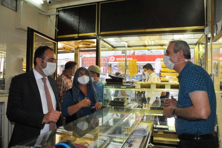 Akşehir'de koronavirüs denetimi