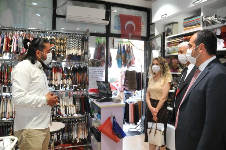 Akşehir'de koronavirüs denetimi