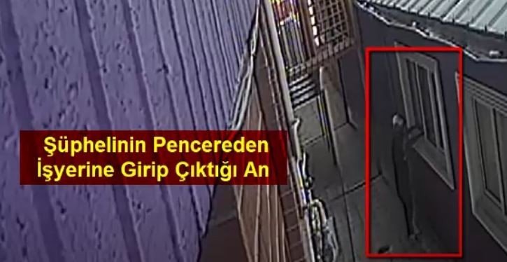 Hırsızlık anları güvenlik kamerasında