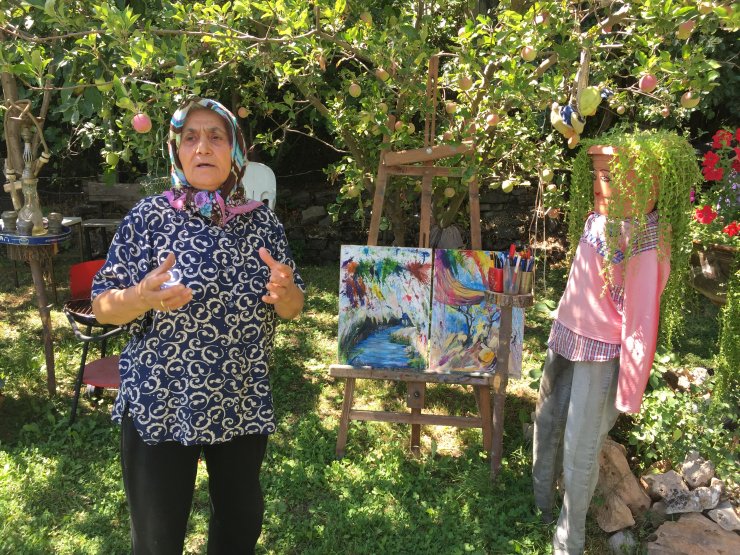 Konyalı Kezban hanımın 'hayal bahçesi' ziyaretçilerini şaşırtıyor