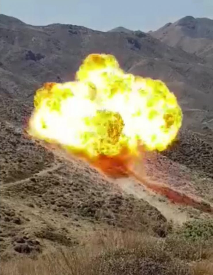 PKK’ya ait 11 adet dolu tüp ve yaşam malzemesi imha edildi!
