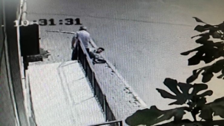 Damadına kurşun yağdıran adam kameralara yakalandı