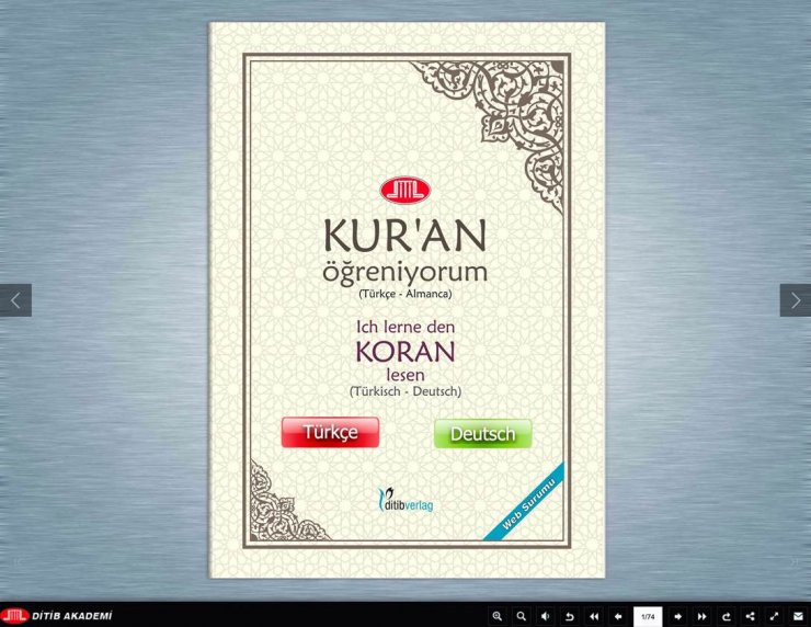 DİTİB'den çevrimiçi Türkçe ve Almanca Kur'an-ı Kerim öğrenme programı