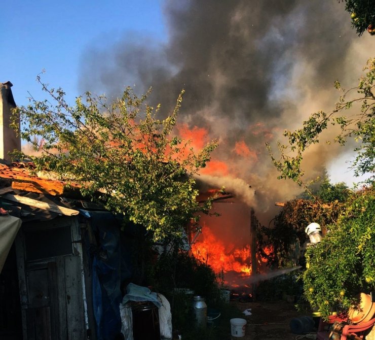 Borcunu ödemek için hayvanlarını satmıştı! Evi ile birlikte 40 bin lirası da yandı