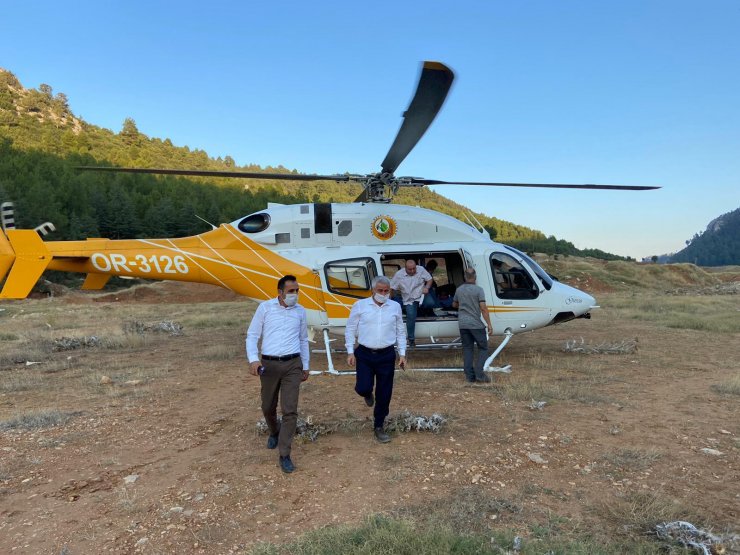 Bucak'taki orman yangını kontrol altına alındı! Konya ekibi geri döndü