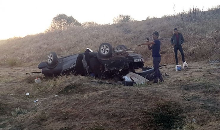 Konya Suğla Baraj Yolunda otomobil şarampole devrildi! Aynı aileden 1 ölü 2 yaralı