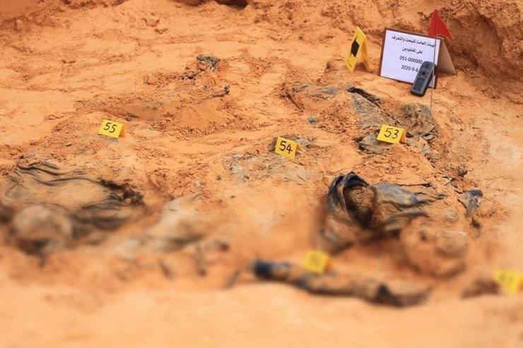 Libya’nın kurtarılan Terhune kentinde ikinci toplu mezar bulundu