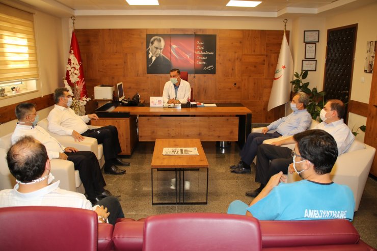 Konya Milletvekili Erdem ve Başkan Akkaya'dan sağlık çalışanlarına destek ziyareti