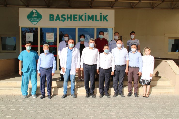 Konya Milletvekili Erdem ve Başkan Akkaya'dan sağlık çalışanlarına destek ziyareti