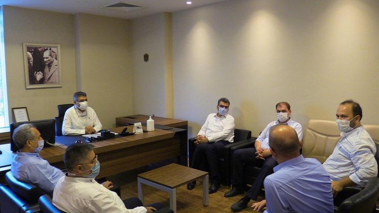 Konya Milletvekili Erdem ve Başkan Akkaya'dan sağlık çalışanlarına destek ziyareti