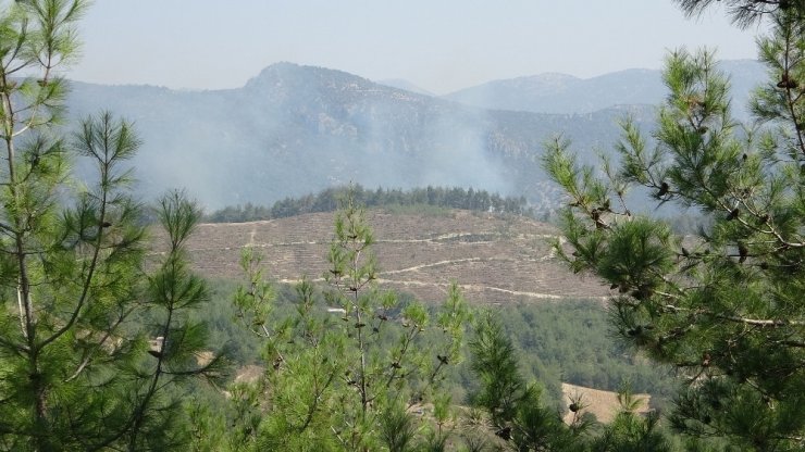Kozan’da ekipler ve köylüler seferber oldu! Orman yangını söndürüldü