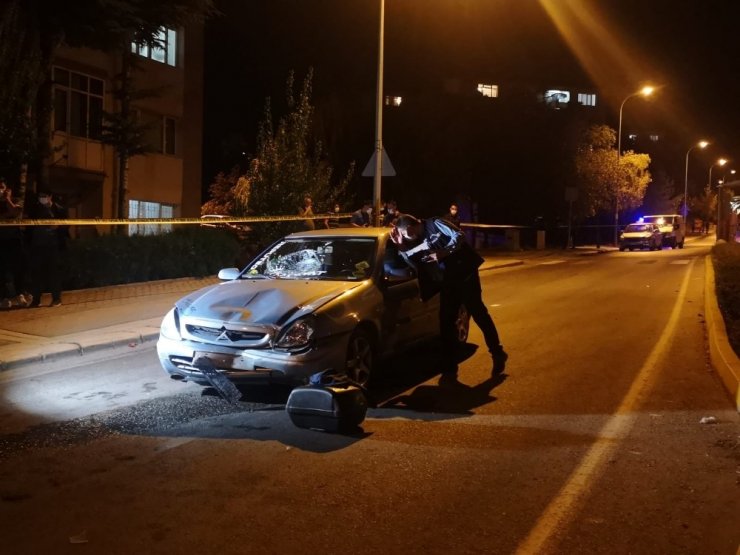 Motosikleti ile kaza yapan polis ağır yaralandı