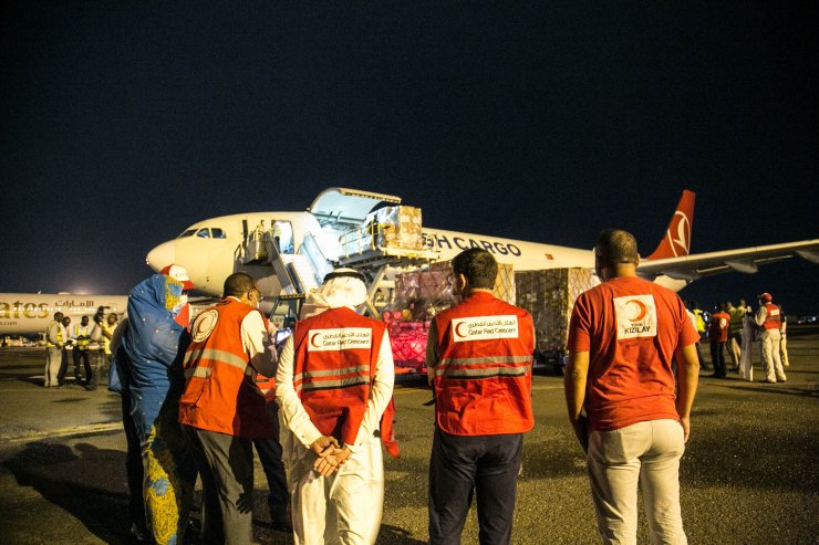 Türk Kızılay ve Katar Kızılayının tıbbi yardımları Sudan'a ulaştı