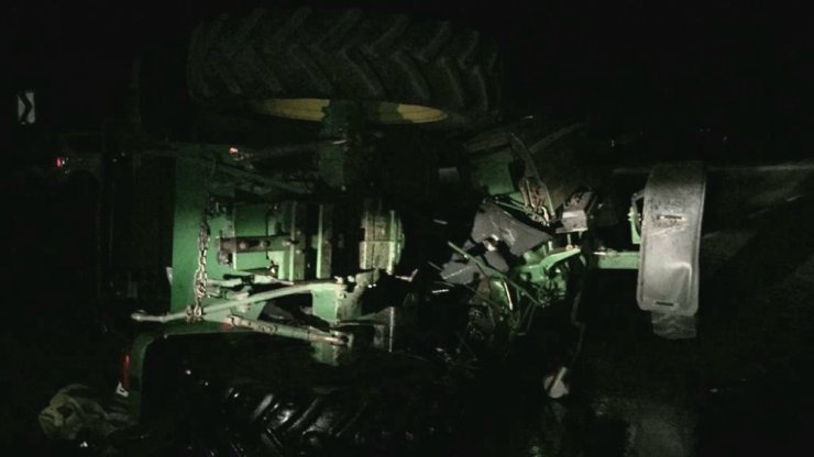 Arazi aracı traktörle çarpıştı! 3 yaralı